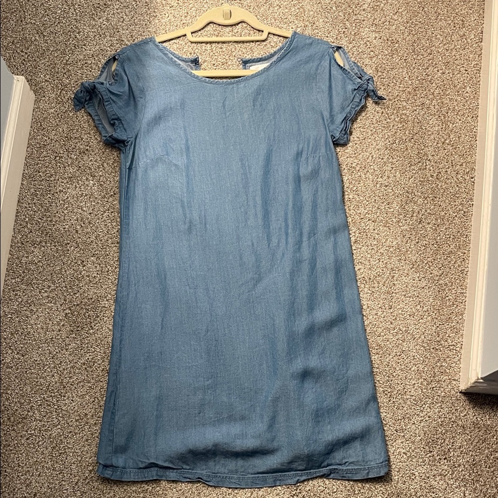 LC Lauren Conrad Light Blue Denim Top